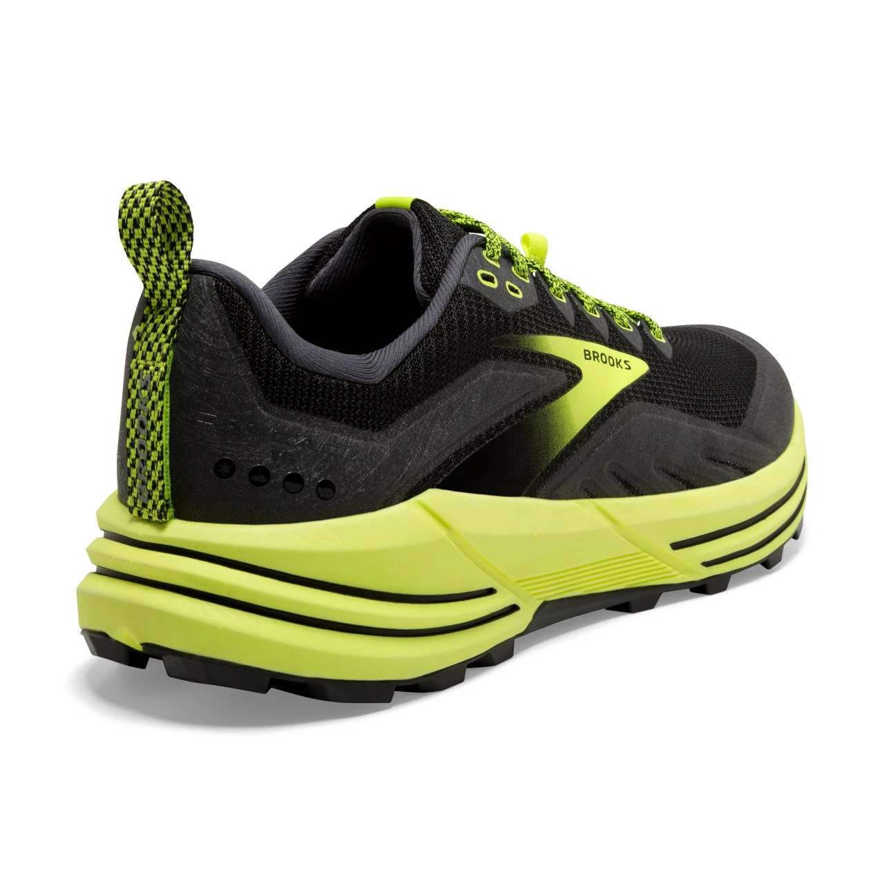 BROOKS CASCADIA 16 NOIRE ET JAUNE Chaussures De Trail 3 BROOKS CASCADIA 16 NOIRE ET JAUNE Chaussures De Trail