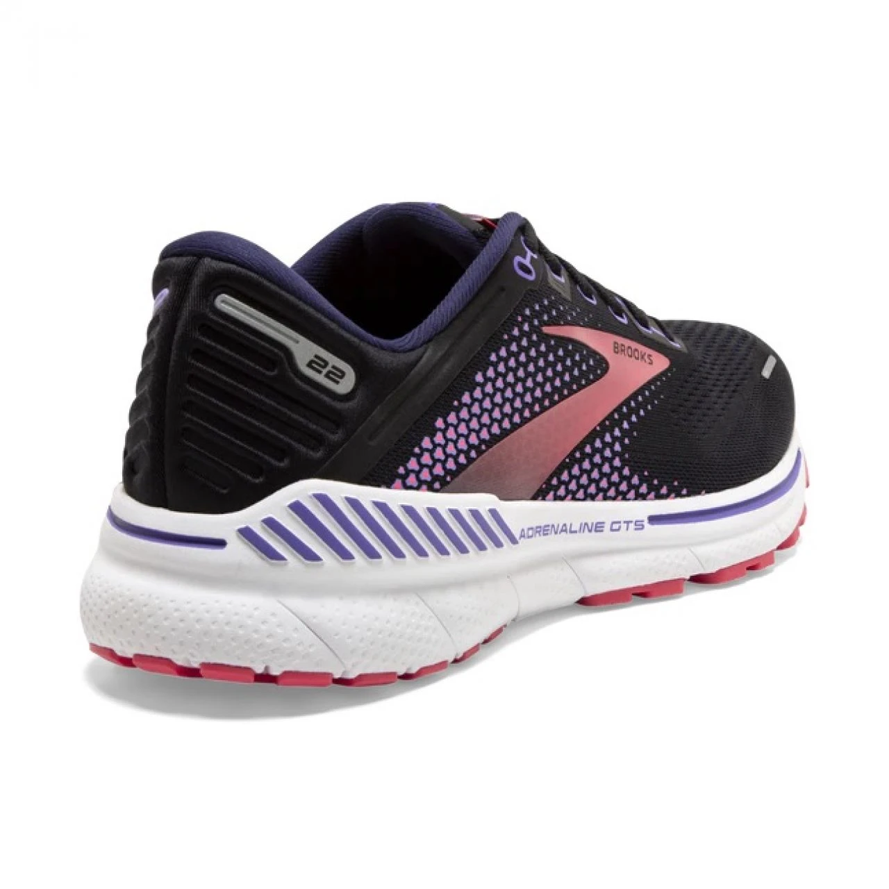 BROOKS ADRENALINE GTS 22 BLACK PURPLE CORAL Chaussures De Running Brooks 3 BROOKS ADRENALINE GTS 22 BLACK PURPLE CORAL Chaussures De Running Brooks