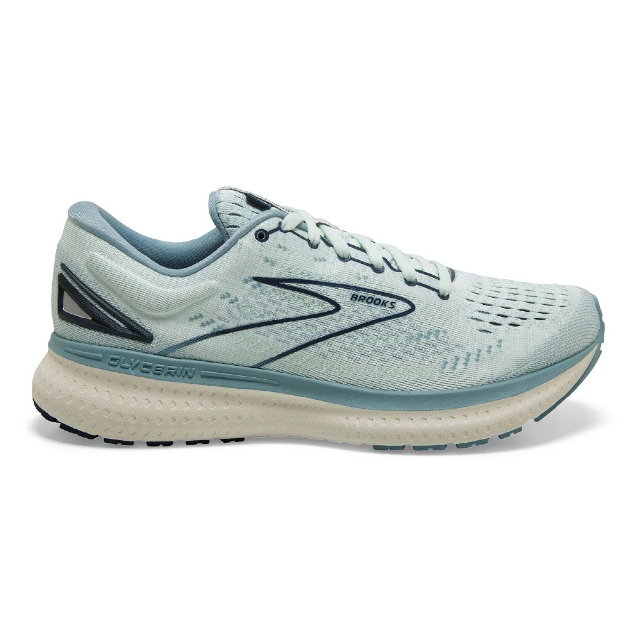 BROOKS GLYCERIN 19 AQUA GLASS Chaussures De Running 4 BROOKS GLYCERIN 19 AQUA GLASS Chaussures De Running – Image 2