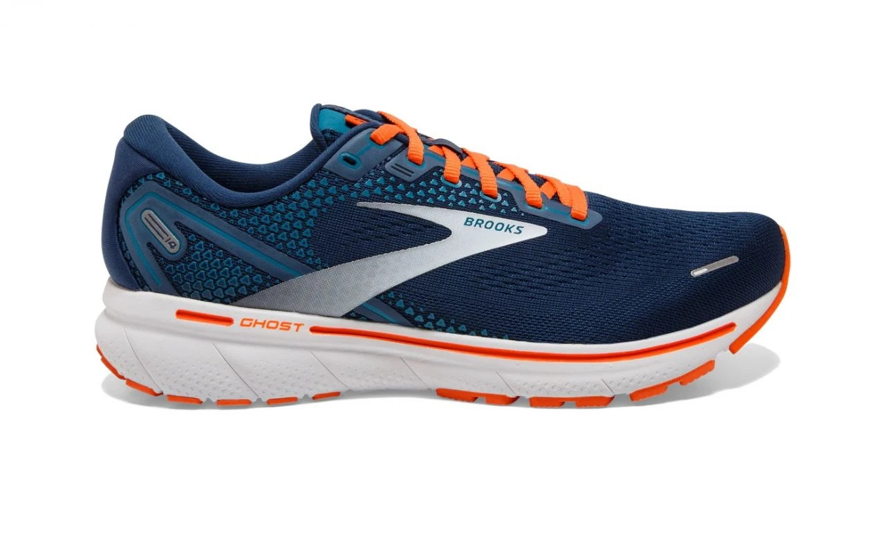 BROOKS GHOST 14 TITAN TEAL ET FLAME Chaussures De Running – Image 2