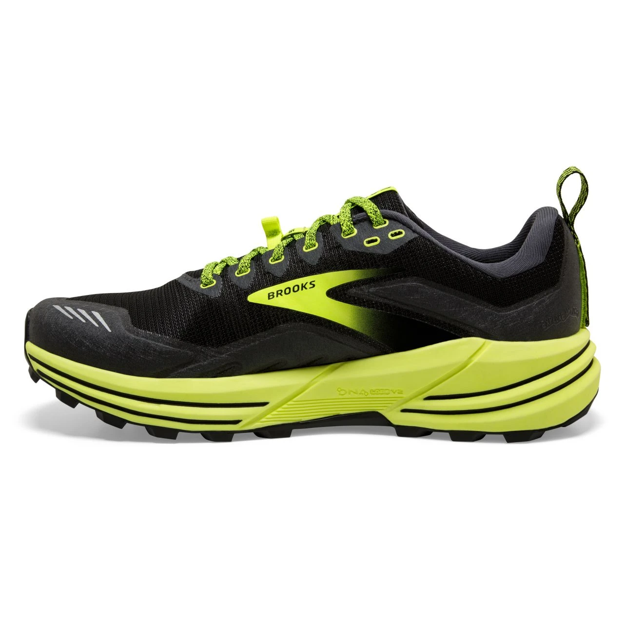 BROOKS CASCADIA 16 NOIRE ET JAUNE Chaussures De Trail 5 BROOKS CASCADIA 16 NOIRE ET JAUNE Chaussures De Trail â Image 3