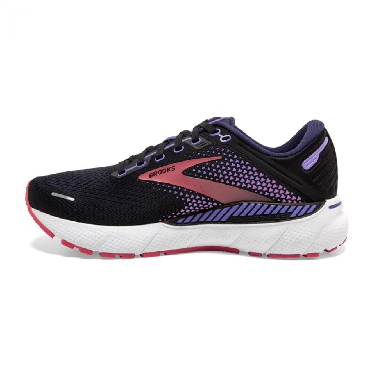 BROOKS ADRENALINE GTS 22 BLACK PURPLE CORAL Chaussures De Running Brooks 5 BROOKS ADRENALINE GTS 22 BLACK PURPLE CORAL Chaussures De Running Brooks â Image 3
