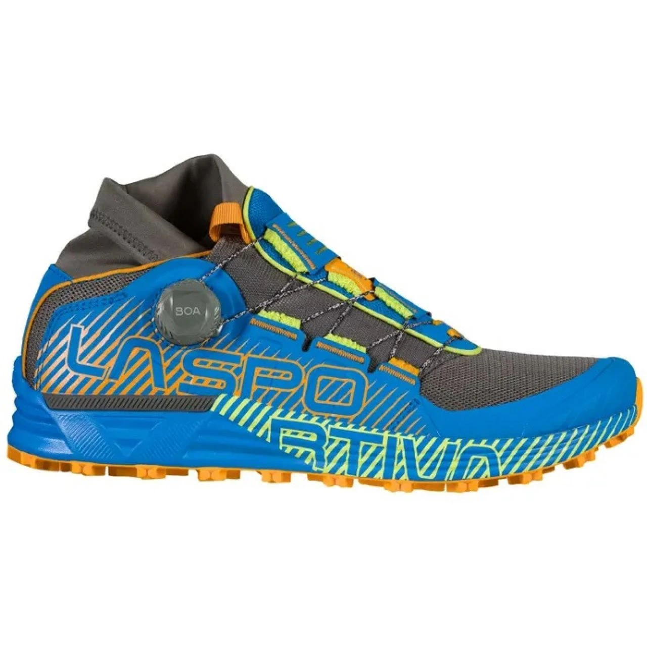 LA SPORTIVA CYCLON METAL ET ELECTRIC BLUE Chaussure De Trail 5 LA SPORTIVA CYCLON METAL ET ELECTRIC BLUE Chaussure De Trail – Image 3