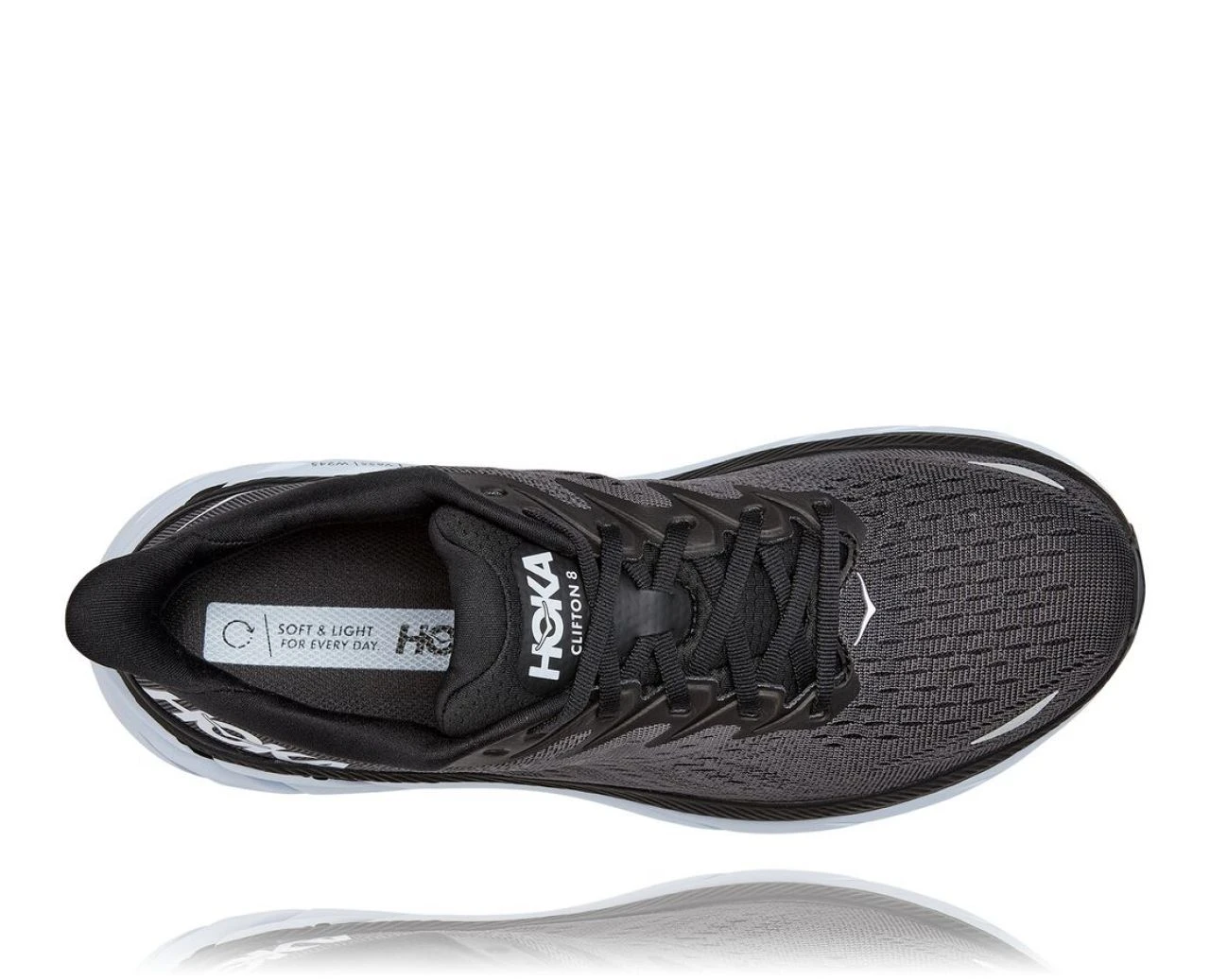 HOKA CLIFTON 8 NOIRE ET BLANCHE Chaussures De Running – Image 4