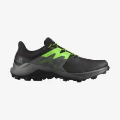 SALOMON WILDCROSS 2 NOIRE ET VERTE Chaussures Trail Salomon -Hoka Soldes Boutique 6 24740 84 SALOMON WILDCROSS 2 NOIRE ET VERTE Chaussures trail salomon